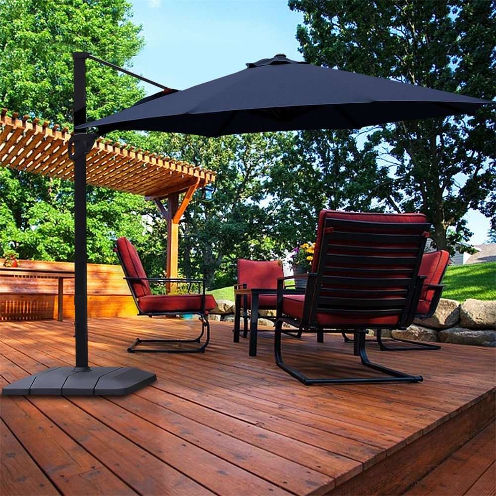 11FT Outdoor Patio Umbrella with Heavy Duty Base, Large ...