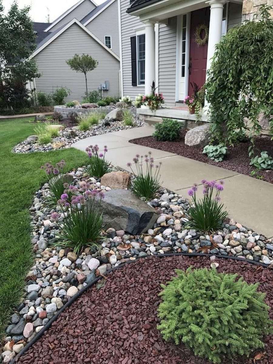 Genius Low Maintenance Rock Garden Design Ideas for Frontyard and ...