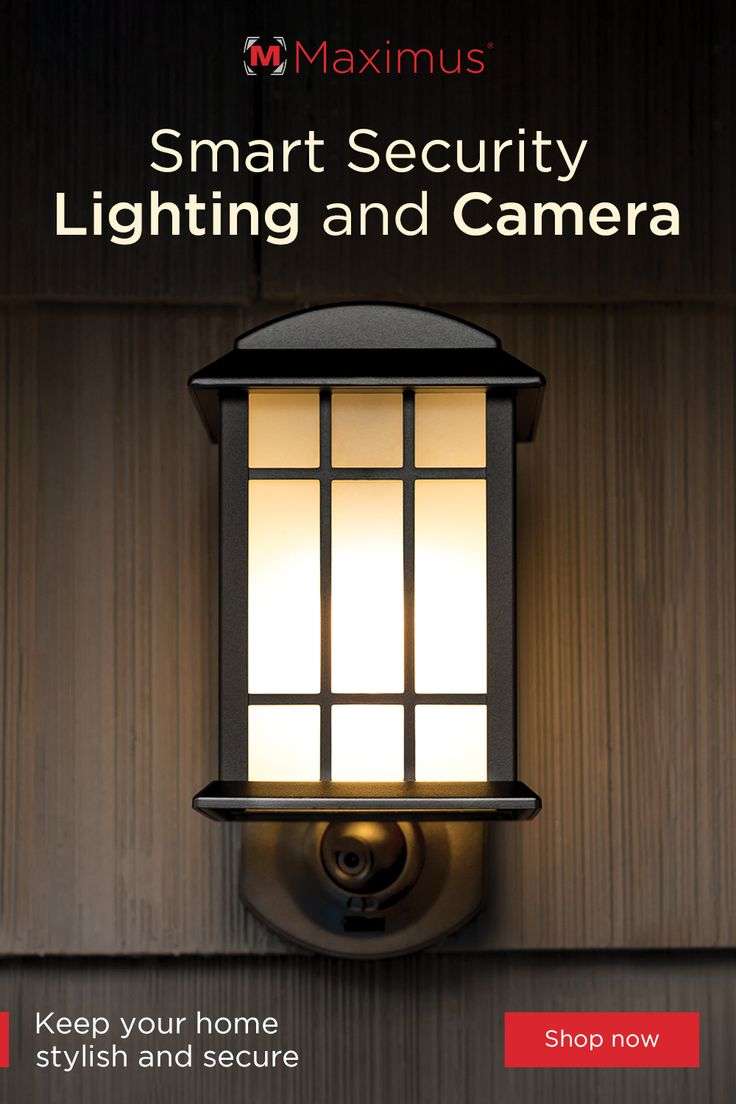 HD Camera Porch Light with two way talk and motion sensor. Keep your ...