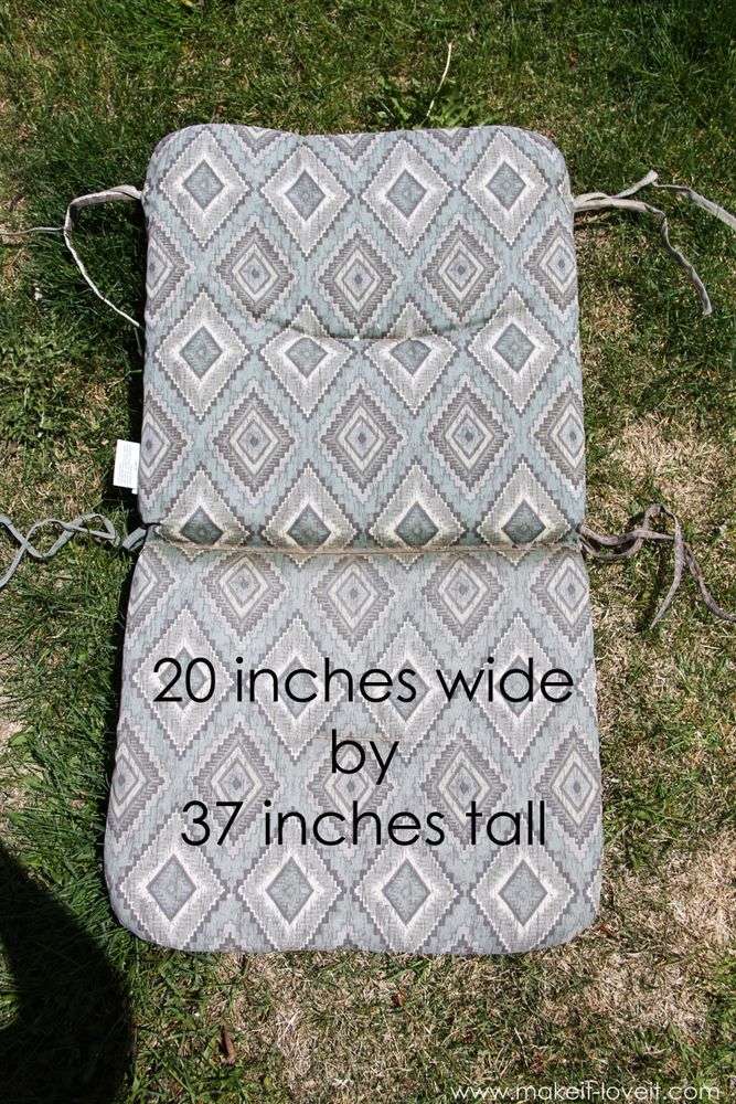 Make your own REVERSIBLE Patio Chair Cushions in 2020 ...