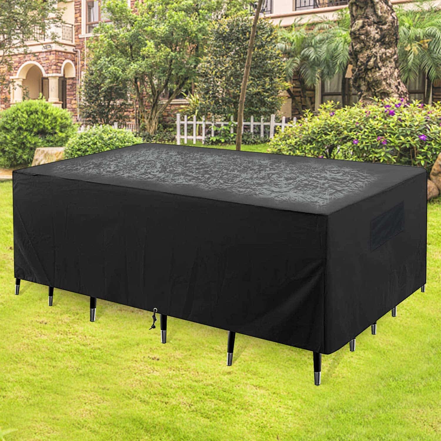 4 Sizes 210D Waterproof Furniture Cover Home Garden Patio Wicker Table ...
