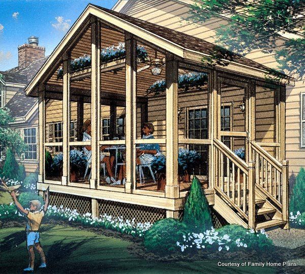 A Frame House Plans with Screened Porch Great Screened In Porch Plans ...