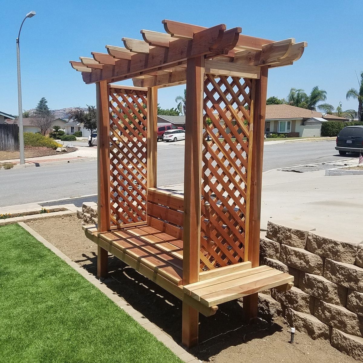 Arbor with bench