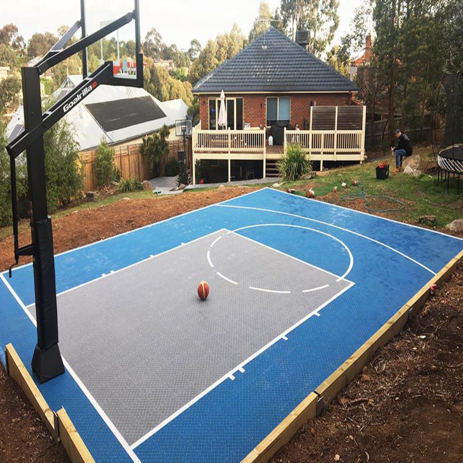 Backyard Basketball Court DIY Kit (10x7m)