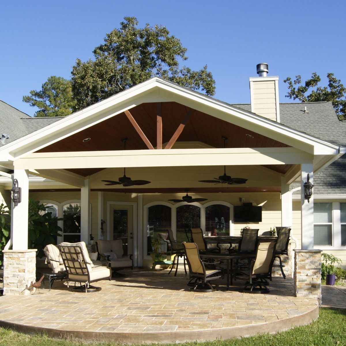 Backyard porch ideas on a budget patio makeover outdoor spaces coolest ...