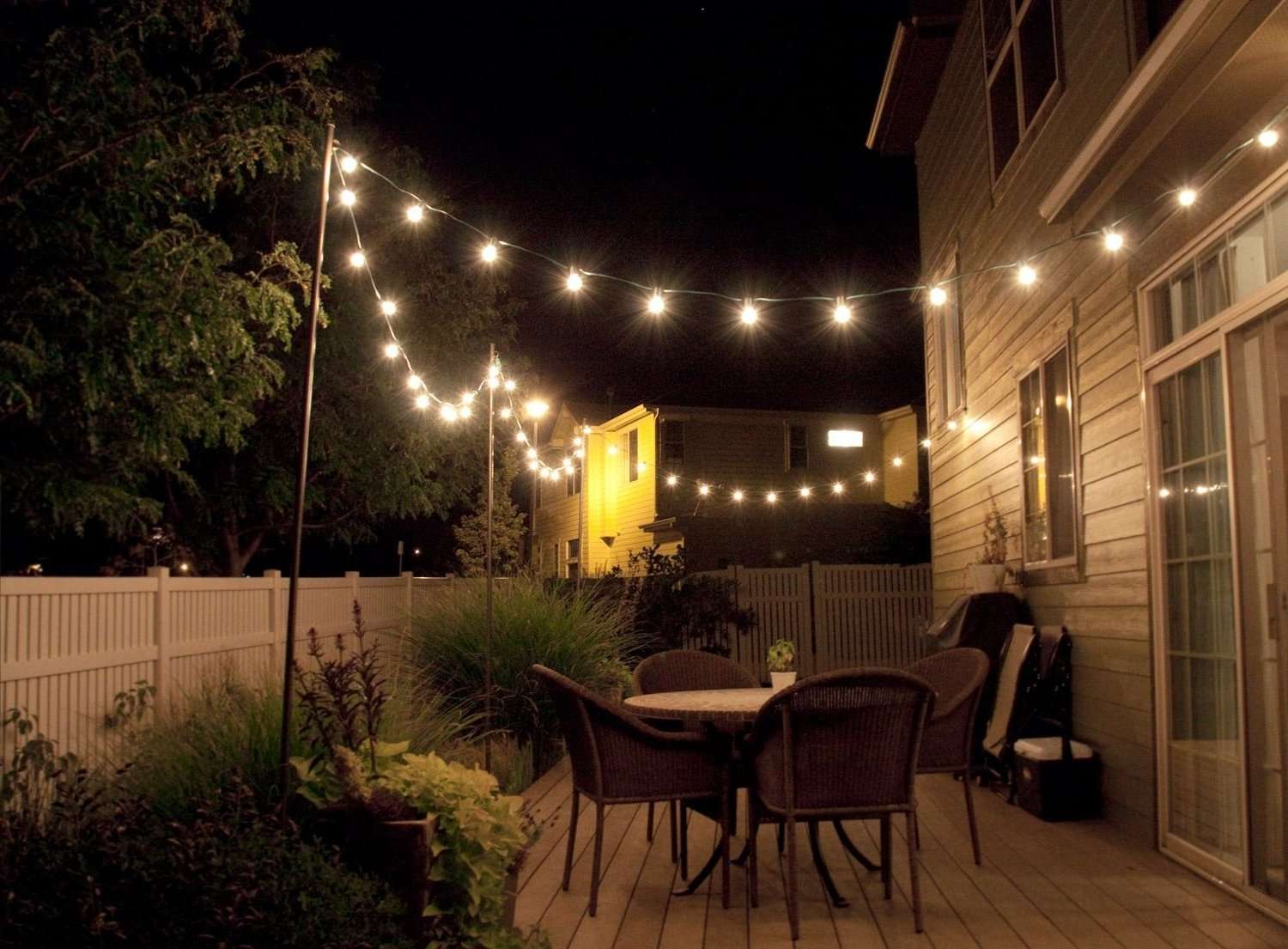Best 20+ of Outdoor Patio Hanging String Lights