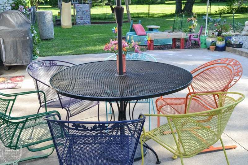 How To Repaint Metal Patio Furniture, How To Paint Outdoor Furniture Metal