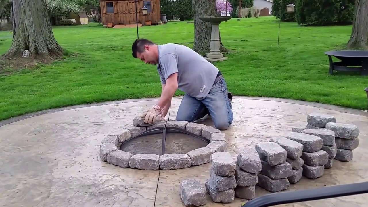 How To Make A Patio Fire Pit, How To Build Patio Fire Pit