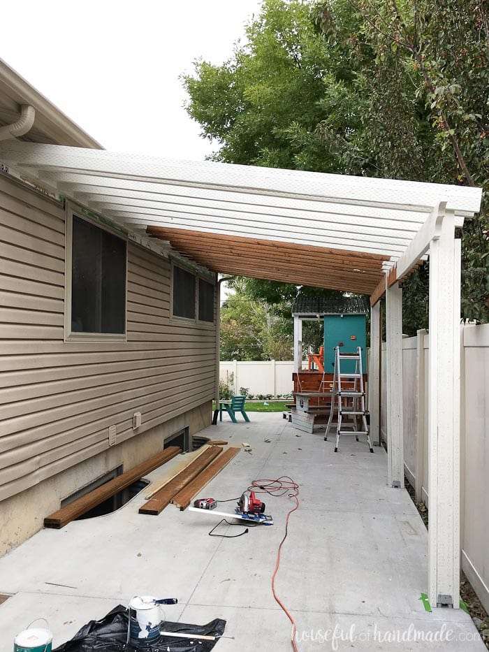 Build a Patio Pergola attached to the House