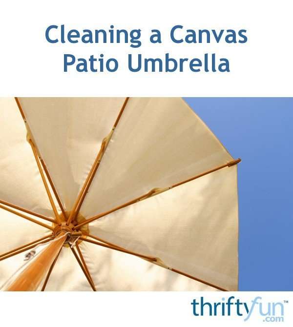 Cleaning a Canvas Patio Umbrella