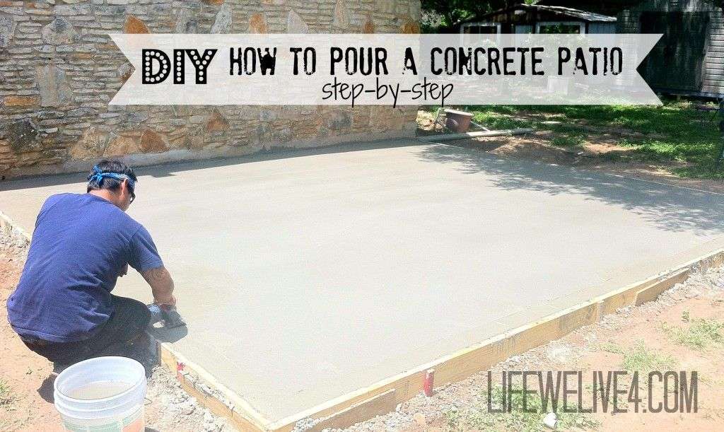 DIY How to pour your own concrete patio , step by step ...