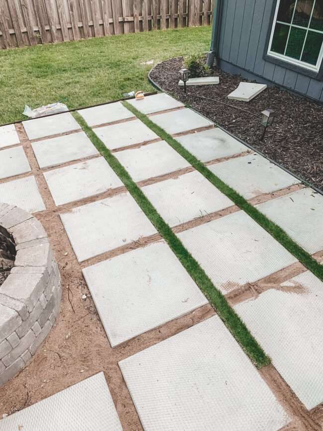 How To Lay Patio Pavers On Grass Lovemypatioclub Com - Diy Patio Over Grass