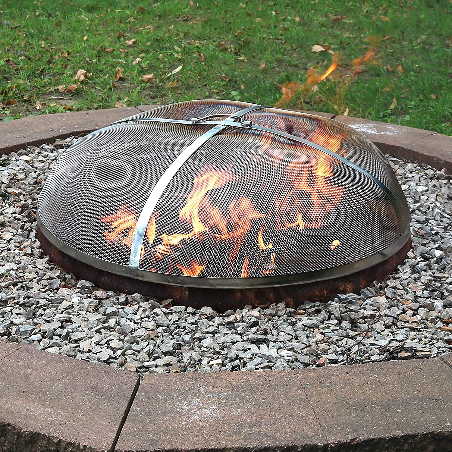 Fire Pit Spark Screen Cover