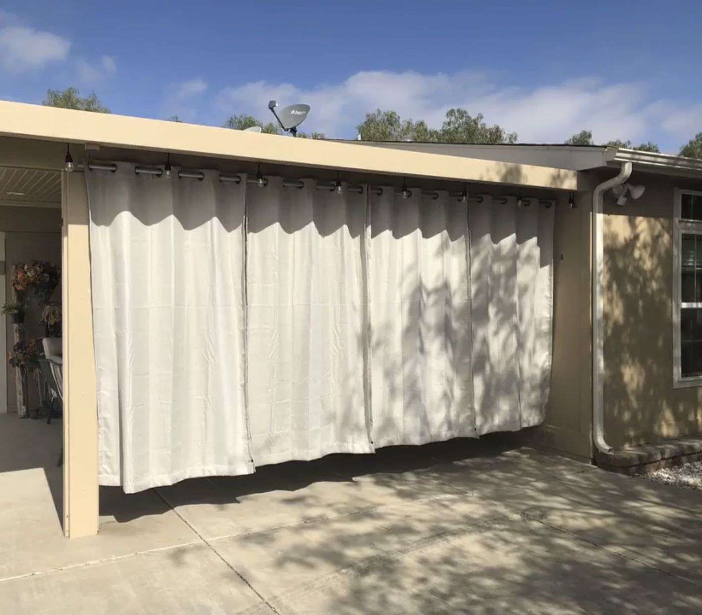 Hang outdoor curtains on Alumawood Aluminum or Duralum ...