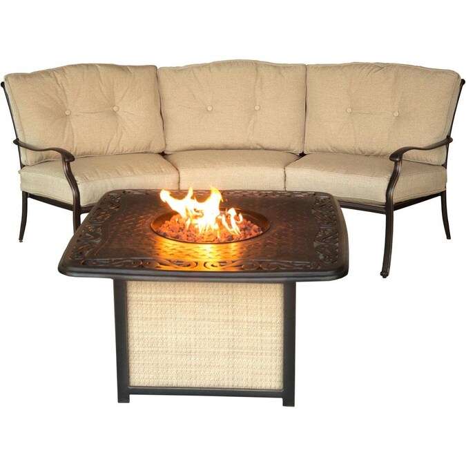 Hanover TRAD FIRE PIT SET CAST in the Patio Conversation Sets ...