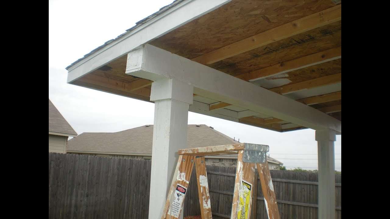 How to build a patio cover. pt 2 (Must see edition)