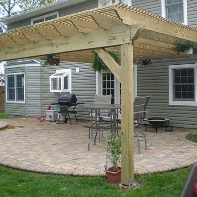 How to Build a Pergola (Attached to House)