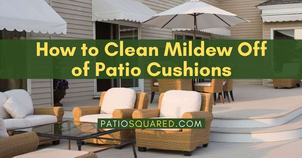 How to Clean Mildew off of Patio Cushions