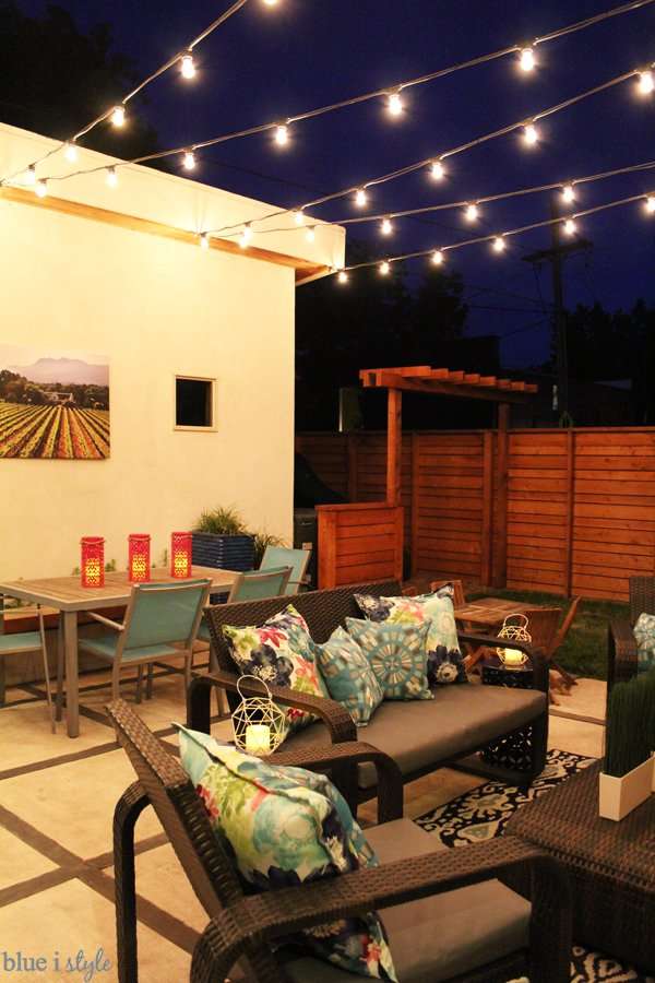 How to Hang Patio String Lights