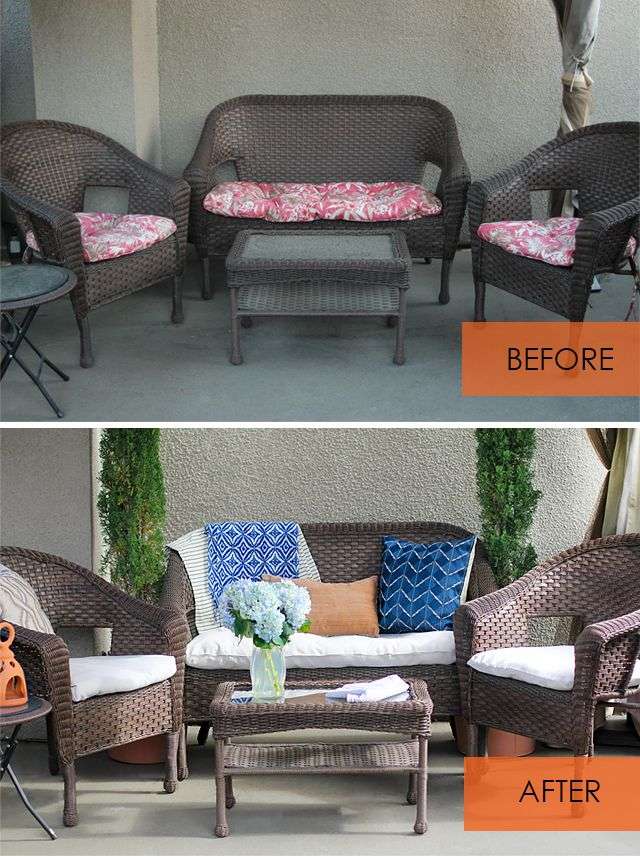 How to Recover Patio Cushions Without Sewing