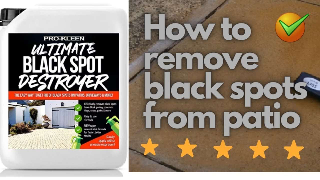 How To Remove Black Spots From A Patio And Paving