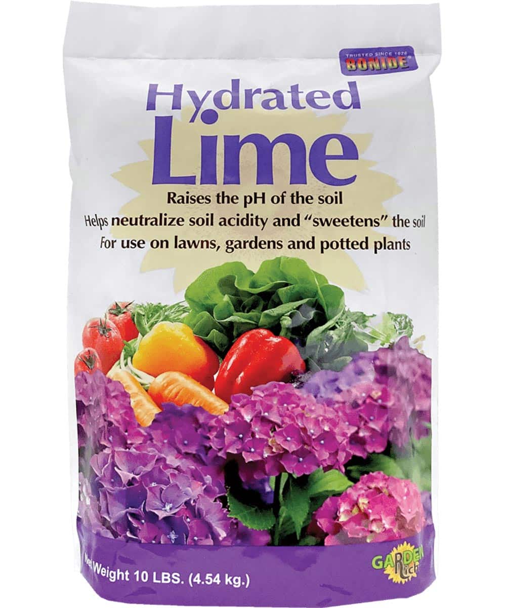 Hydrated Lime for Lawns / Gardens / Potted Plants, 10 lbs.