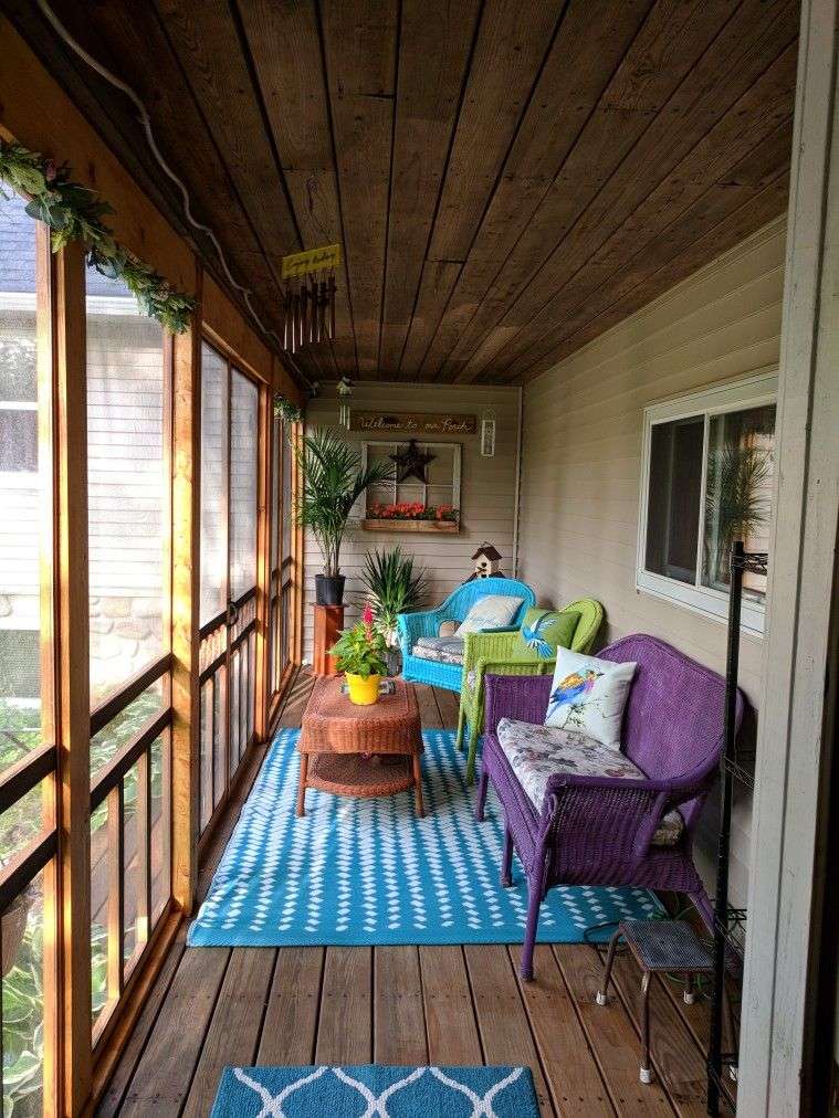 Our newly screened small porch!