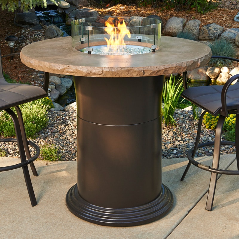 Outdoor GreatRoom 48 in. Colonial Bar Height Fire Pit Table