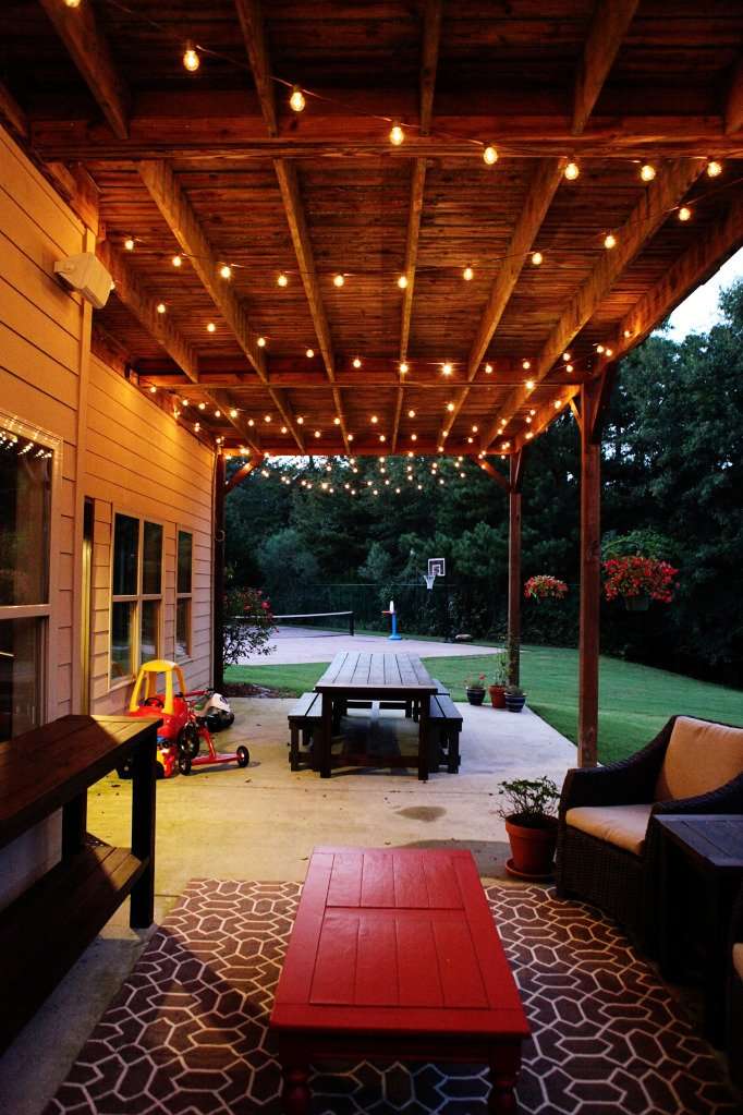 How Do You Hang Outdoor Patio Lights Lovemypatioclub Com - How To Hang Fairy Lights On Patio