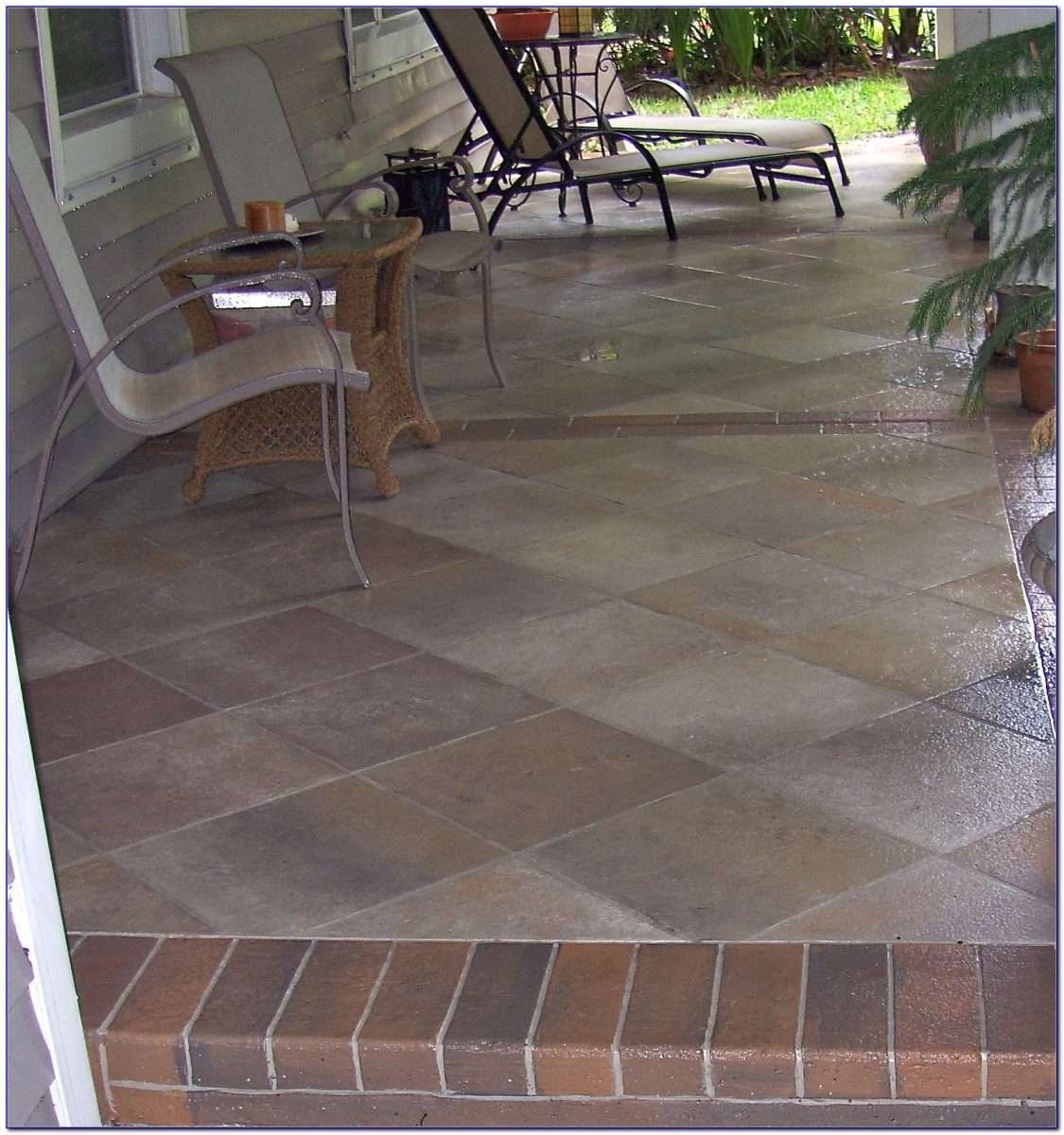 Outdoor Tile Over Concrete Patio