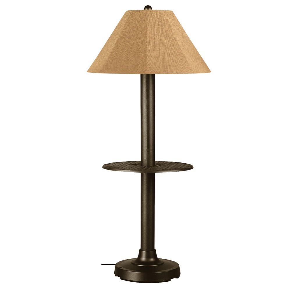 Patio Living Concepts Catalina 63.5 in. Bronze Outdoor Floor Lamp with ...