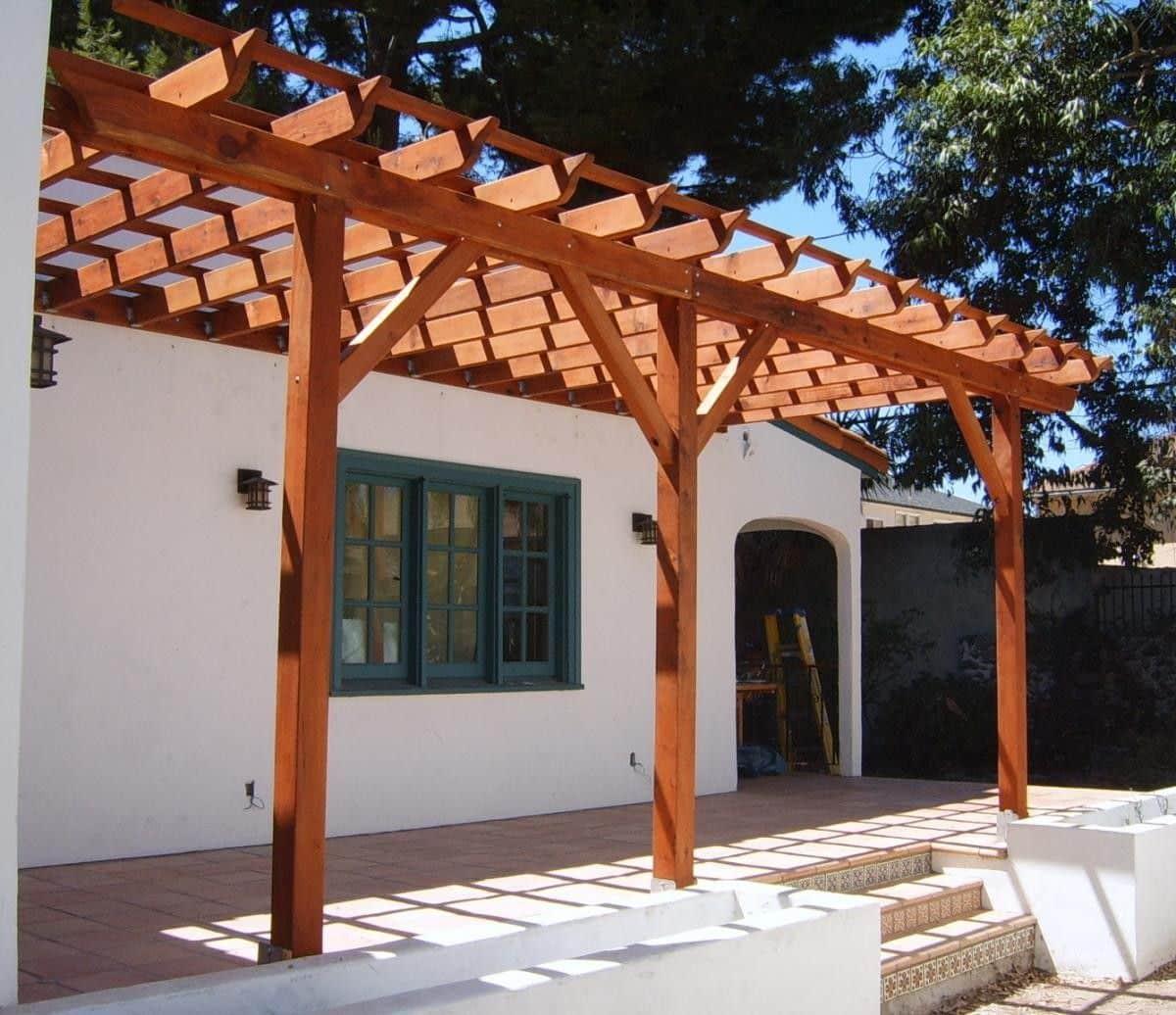 Pergola Attached to house
