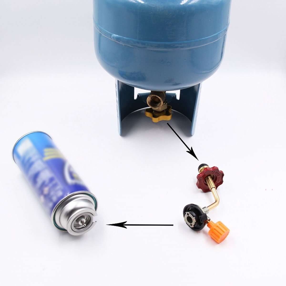 Refillable Adapter Connect Valve For Outdoor Camping Gas ...