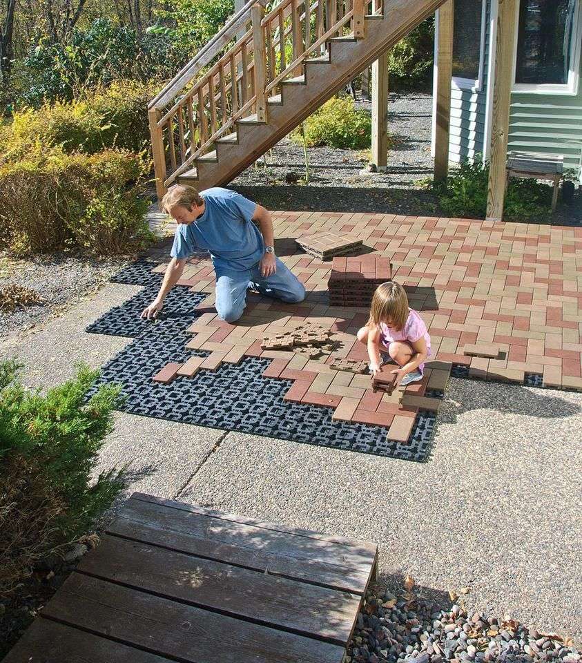 Resurfacing old patios is a breeze with AZEK Pavers. #DIY ...