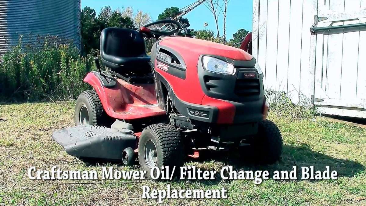 Riding Mower Oil/Filter Change and Blade Replacement