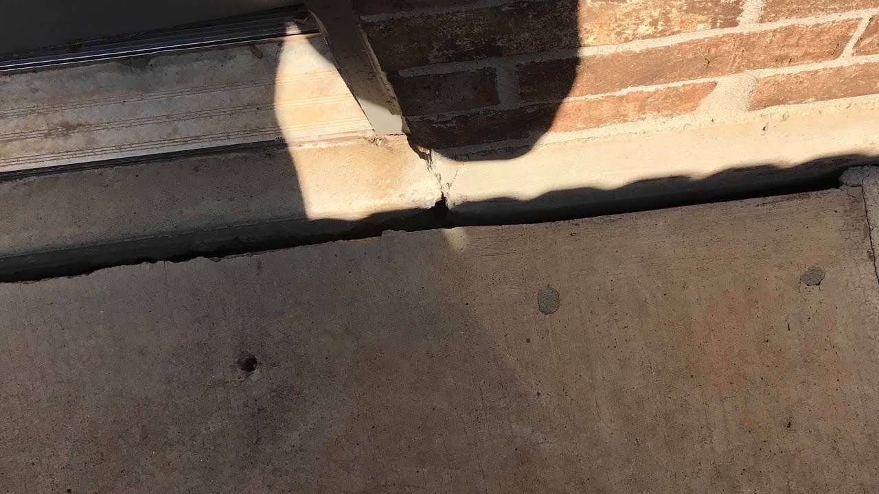 Seal Gap In Foundation and Concrete Patio or Sidewalk ...