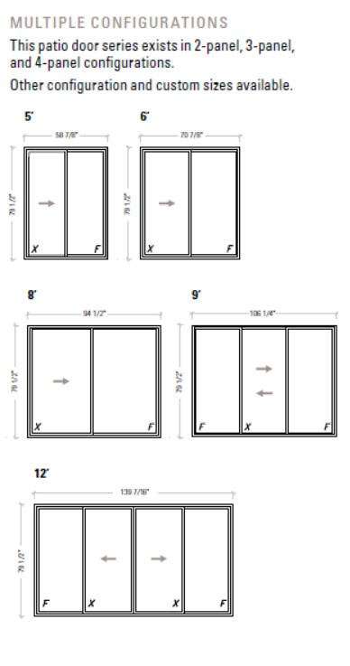What Size Is A Standard Patio Door, Sliding Door Measurements