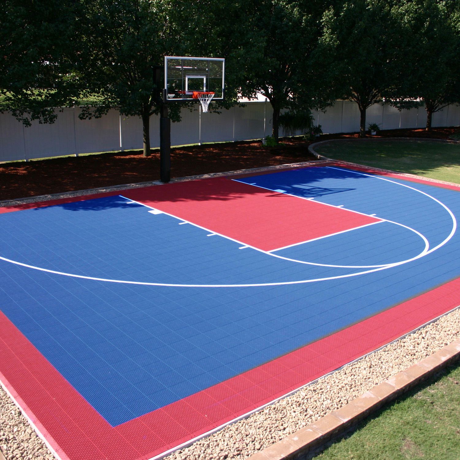 Small Court DIY Backyard Basketball System