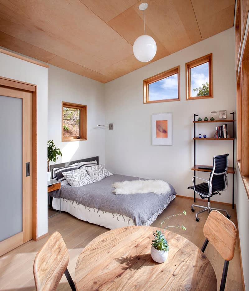 This small backyard guest house is big on ideas for compact living